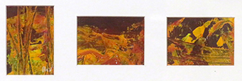 Deep in the Forest #1 by Bev-Leggett Simmons (Tryptych detail)