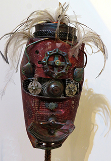 Techno Head (detail) by Pauline Ahern