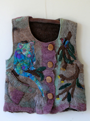 Rainbow Possum Vest by Gita Govinda